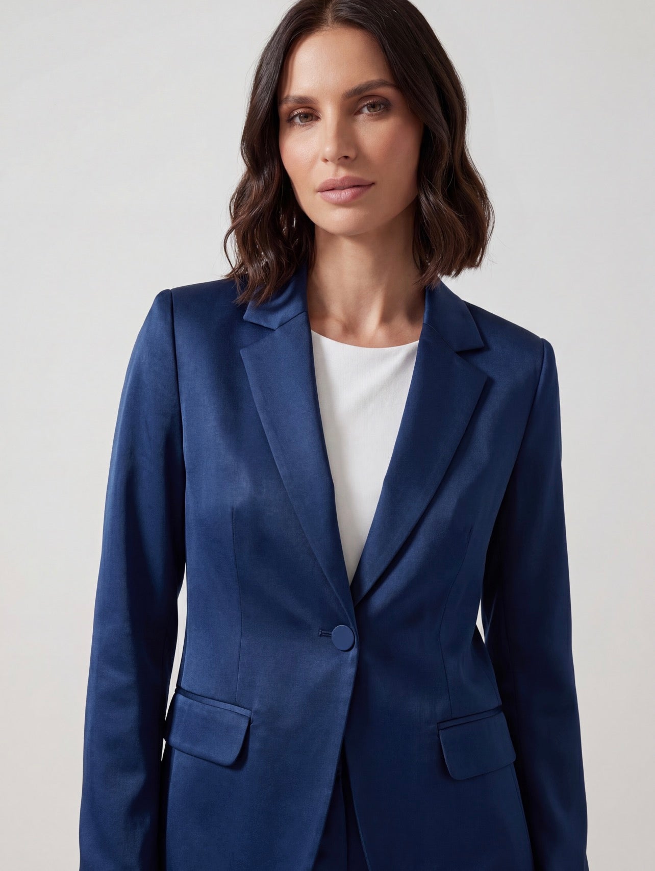 GIACCA MONOPETTO BLU