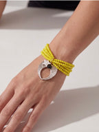 BRACCIALE CRISTALLI GIALLI