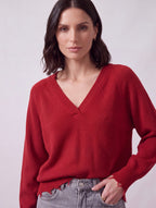 MAGLIA ROSSA SCOLLO A V