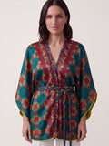 KIMONO IN SETA MULTICOLOR