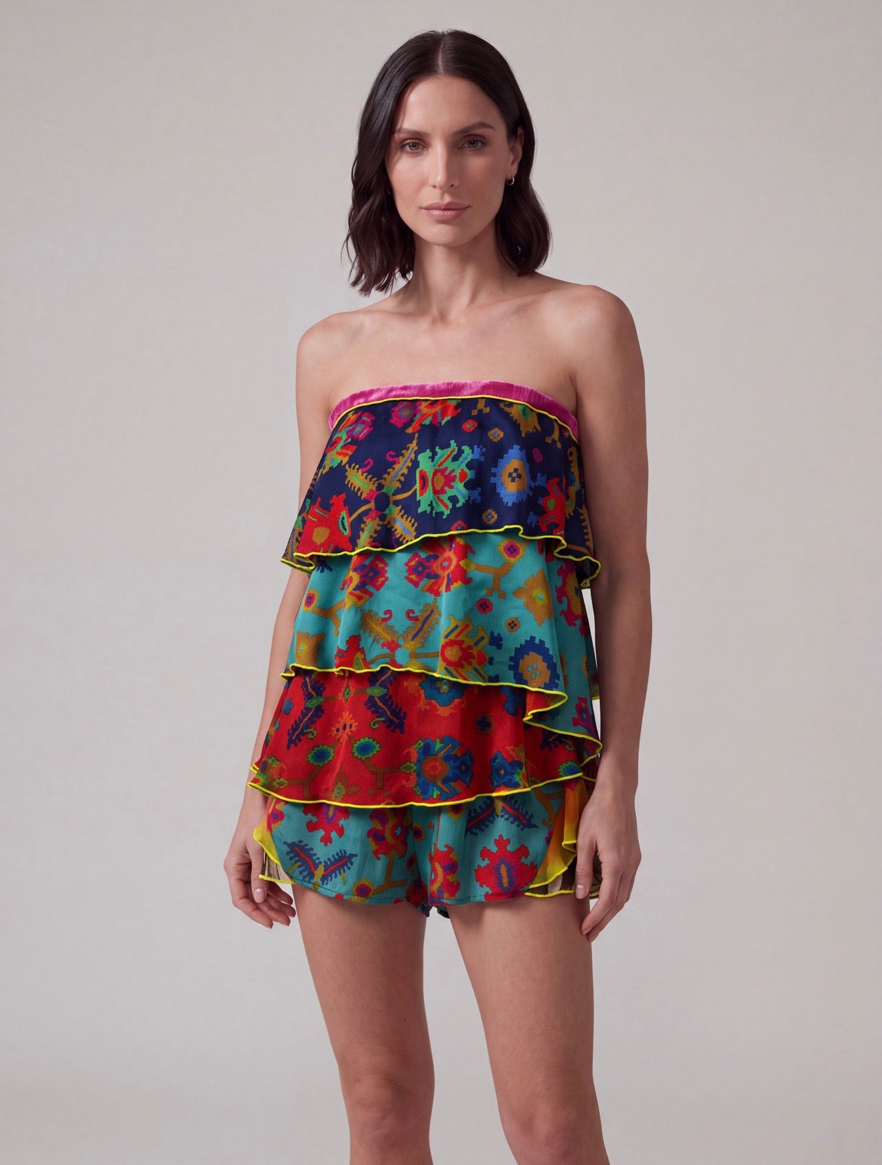 MINI JUMPSUIT SETA MULTI COLOR