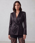 GIACCA SATIN NERA