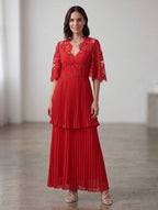 ABITO RED PASSION PLISSE’