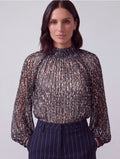 BLUSA MACULATA SEMITRASPARENTE