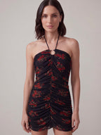 ABITO BUSTIER ROSE BLACK