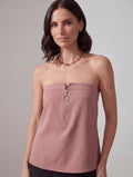 BLUSH ZIP TOP