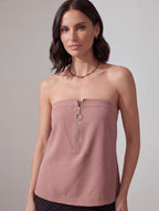 BLUSH ZIP TOP
