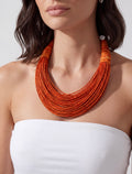COLLANA MULTIFILO ARANCIO