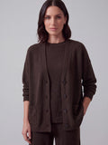 CARDIGAN MAGLIA MORO