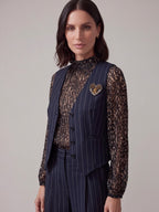 GILET GESSATO CON SPILLA