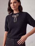 MAGLIA MOHAIR CON SPILLA