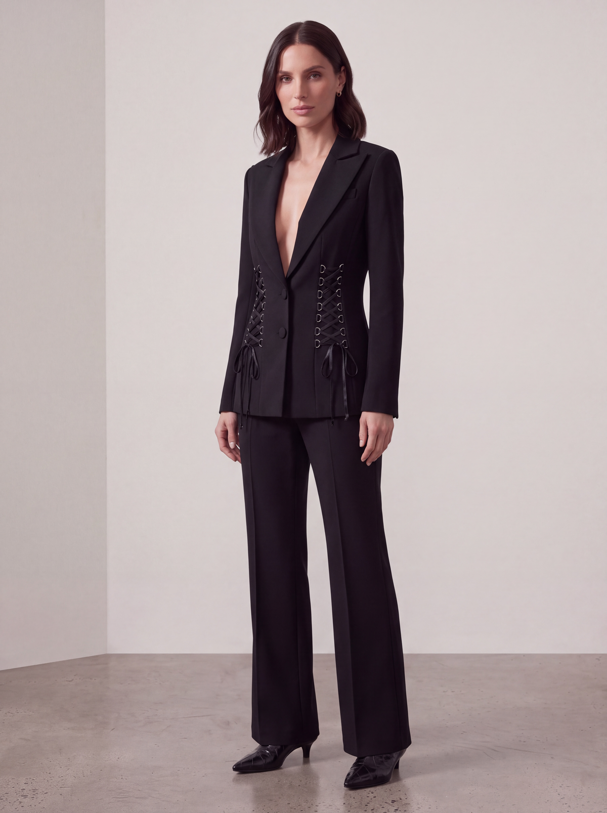 PANTALONE FLARE NERO