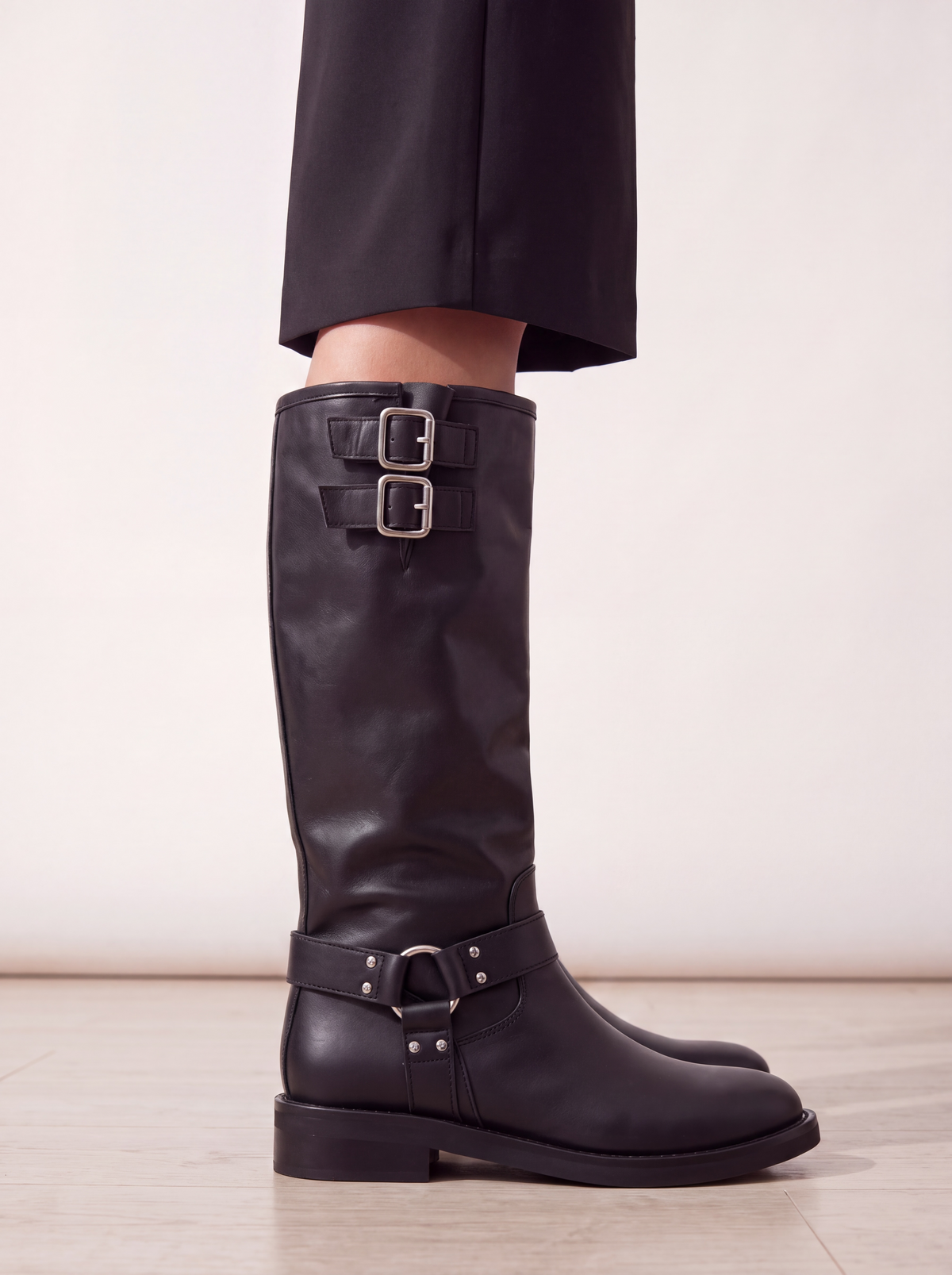 STIVALI BIKERS PELLE