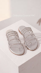 SANDALI FLAT GIOIELLO SILVER
