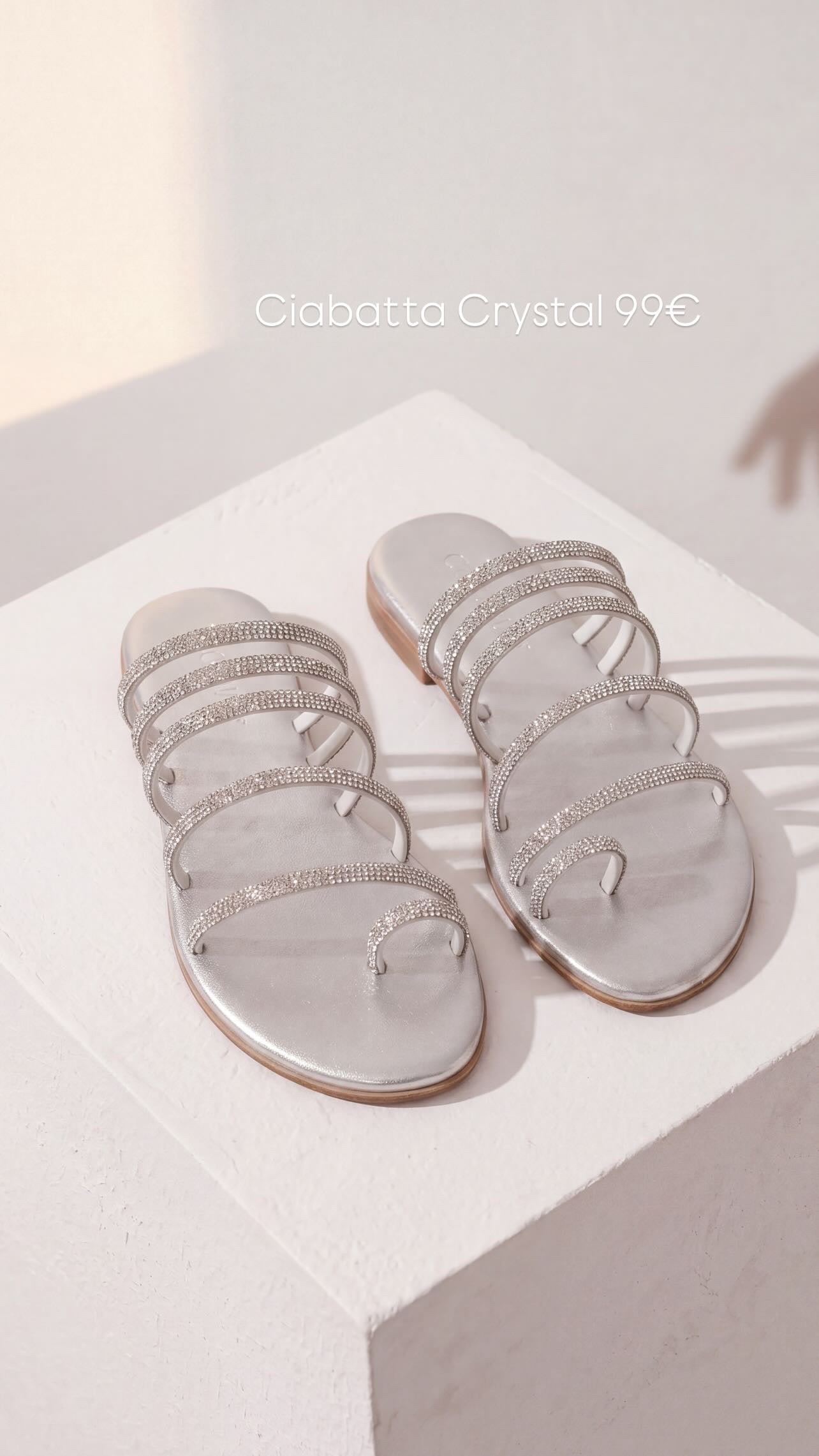 SANDALI FLAT GIOIELLO SILVER