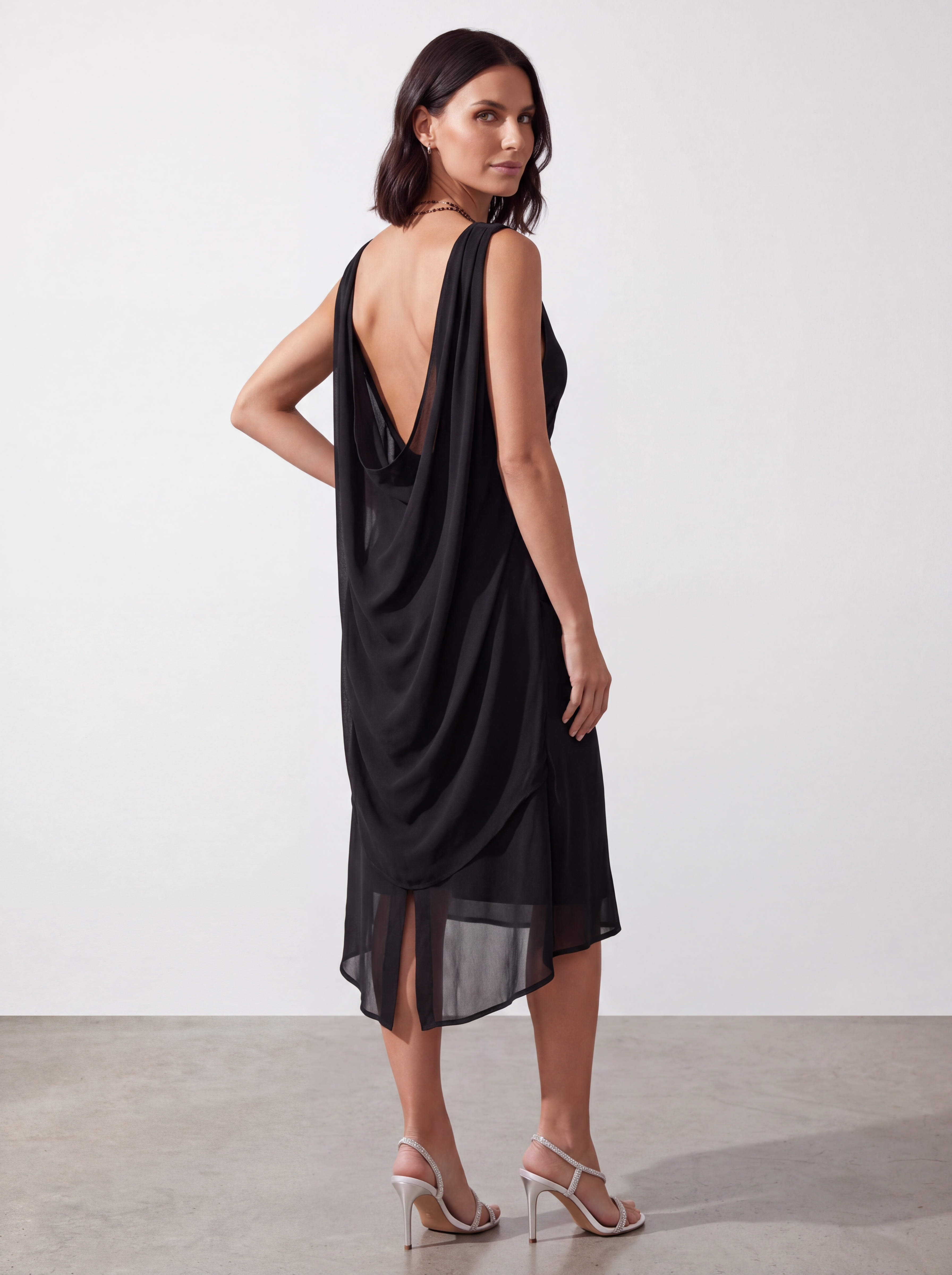 MIDI DRESS NOIR CHIC