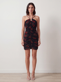 ABITO BUSTIER ROSE BLACK
