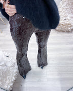PANTALONI PAILLETTES BROWN