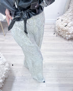 PANTALONI PAILETTES CHAMPAGNE