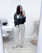 PANTALONI PAILETTES CHAMPAGNE