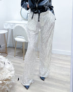PANTALONI PAILETTES CHAMPAGNE