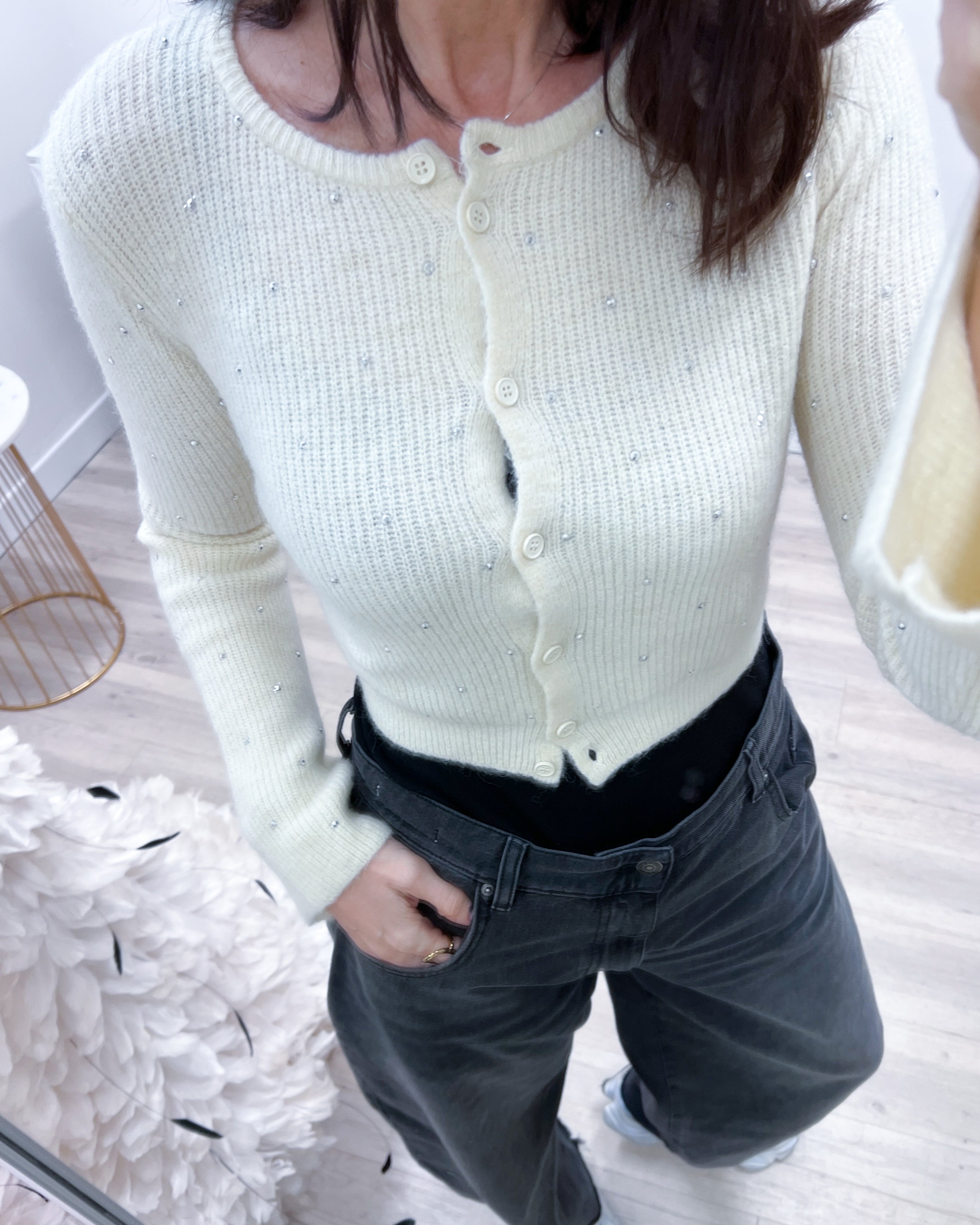 CARDIGAN STRASS