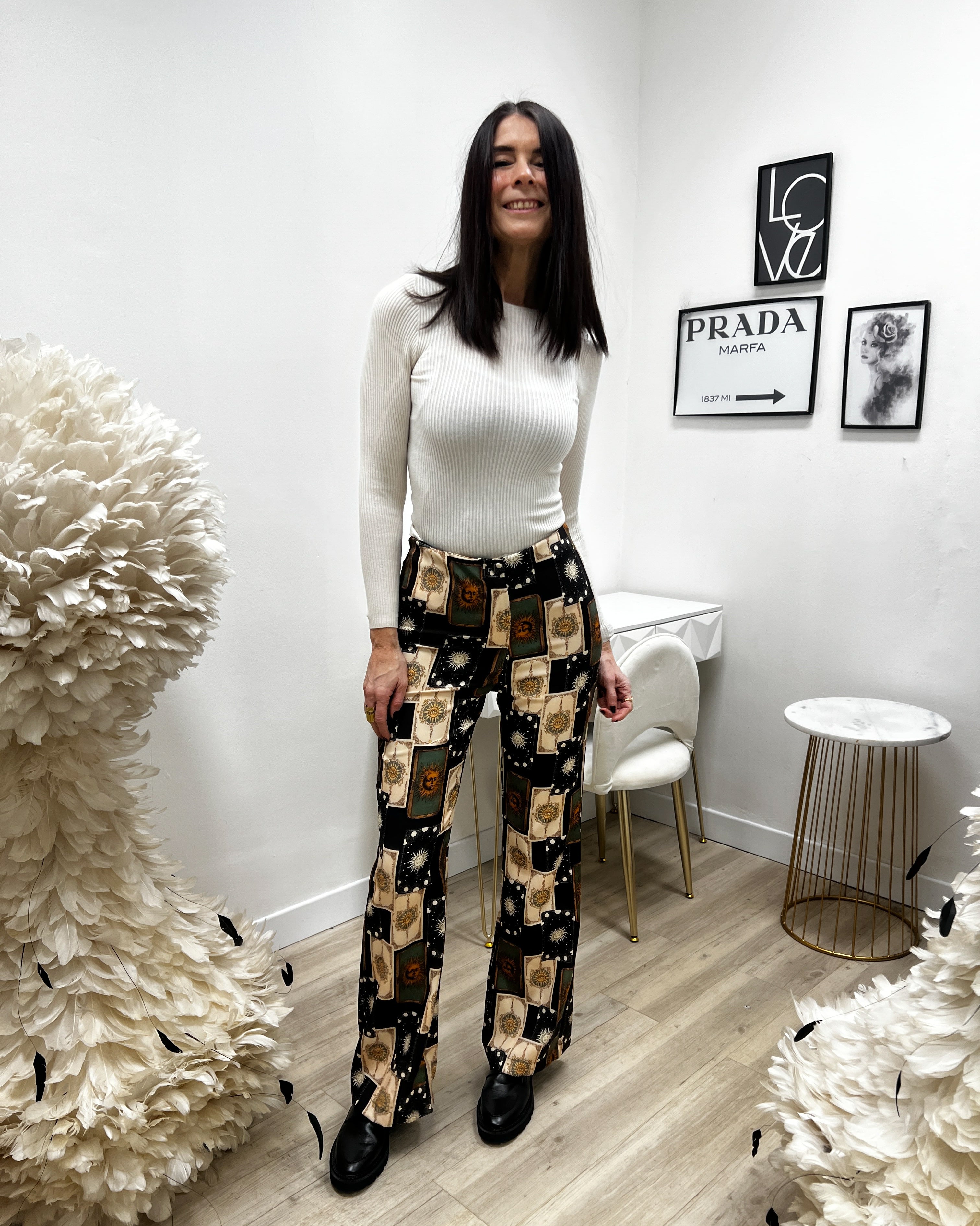 MAGLIA A COSTINE PANNA