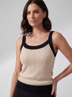 TOP KNIT BICOLOR