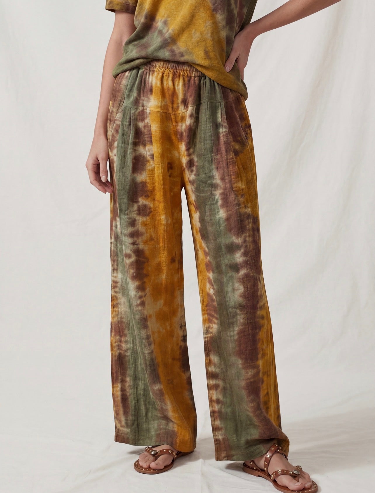 PANTALONI GARZA TIE DYE ARMY