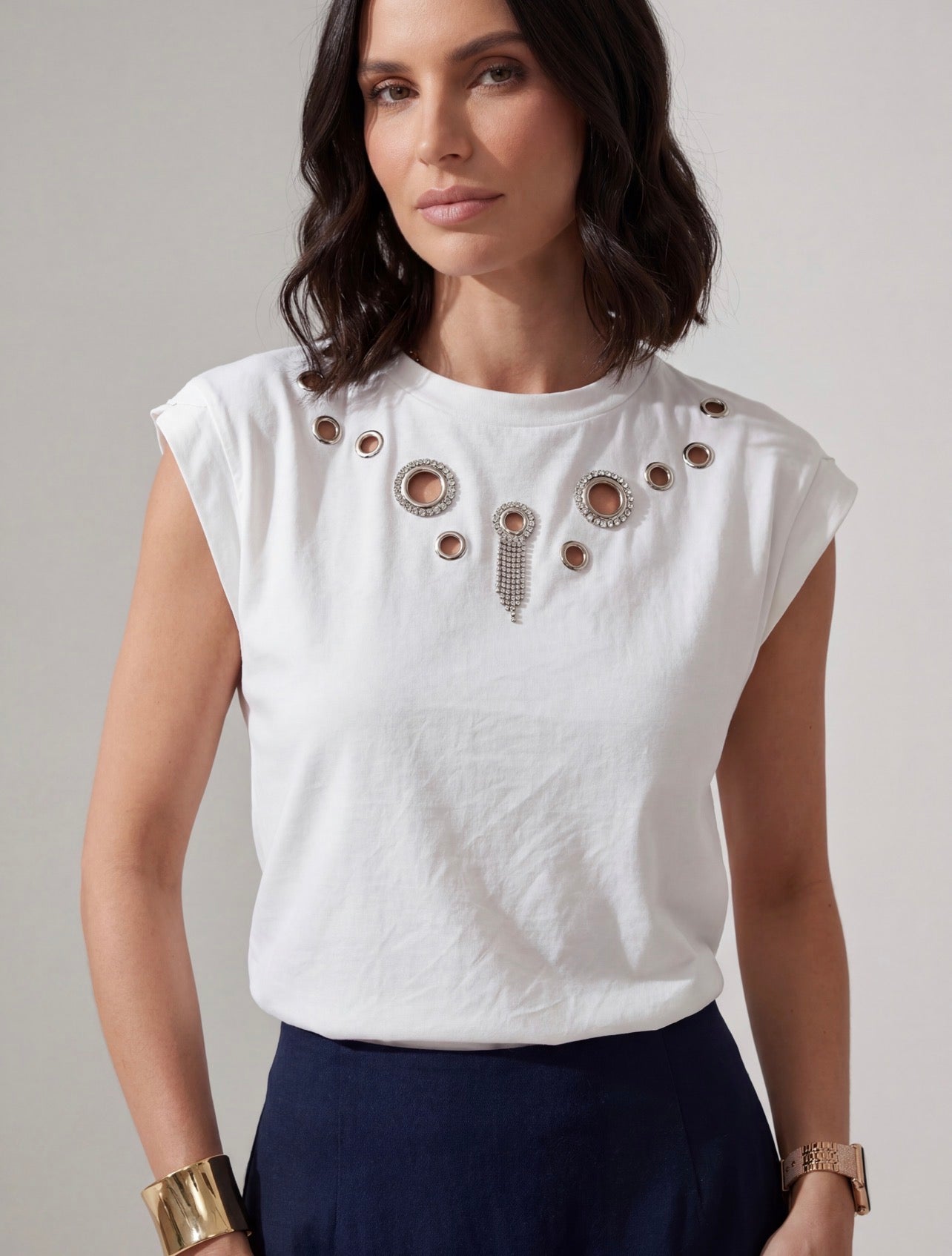 T- SHIRT GIOIELLO EYELET CHIC