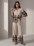 PANTALONI LACE NUDE & BLACK