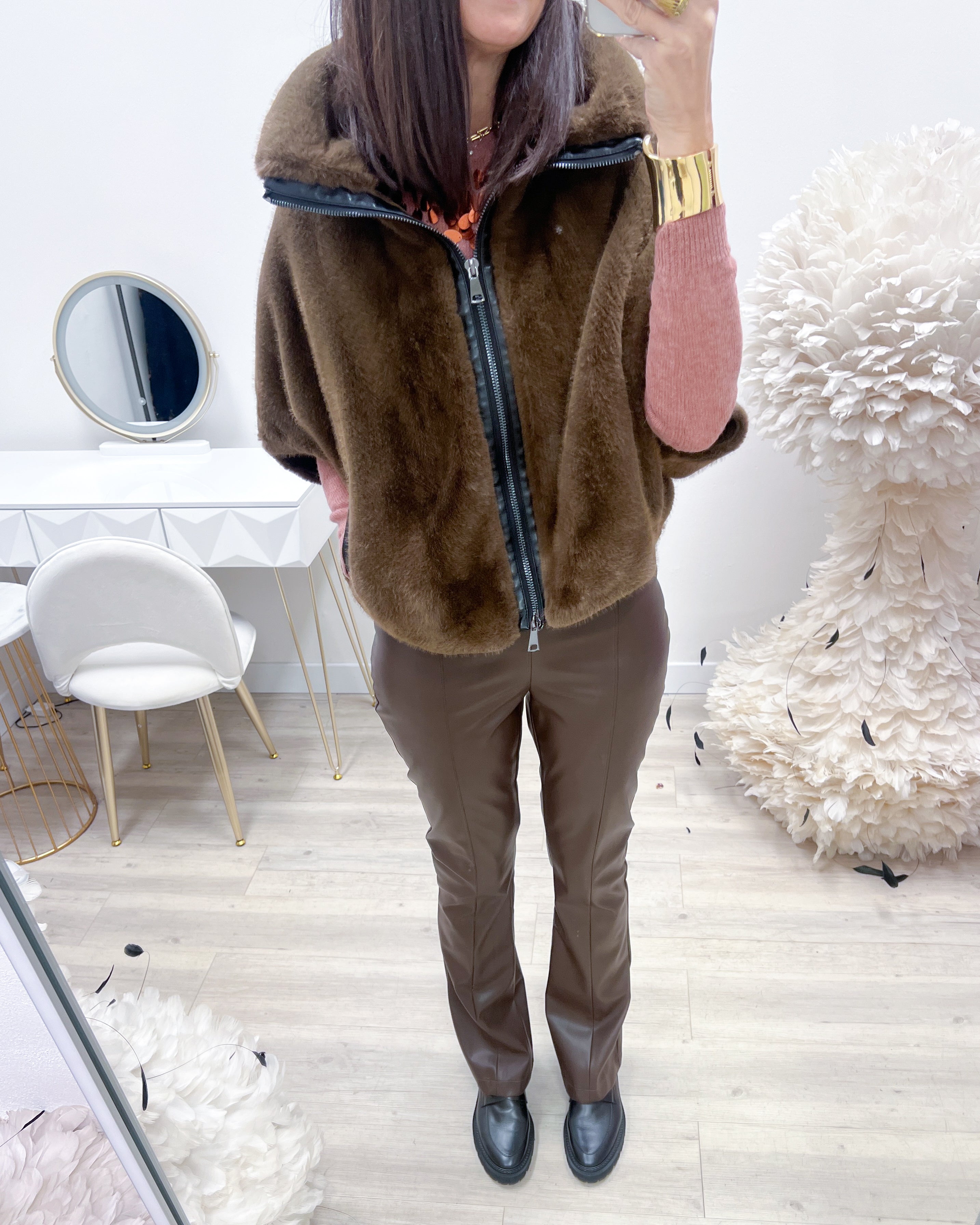 ECOFUR COLLO AMPIO VISONE