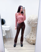 MAGLIONE PAILlETTES ROSA