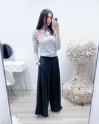 MAGLIONE PAILlETTES PERLA