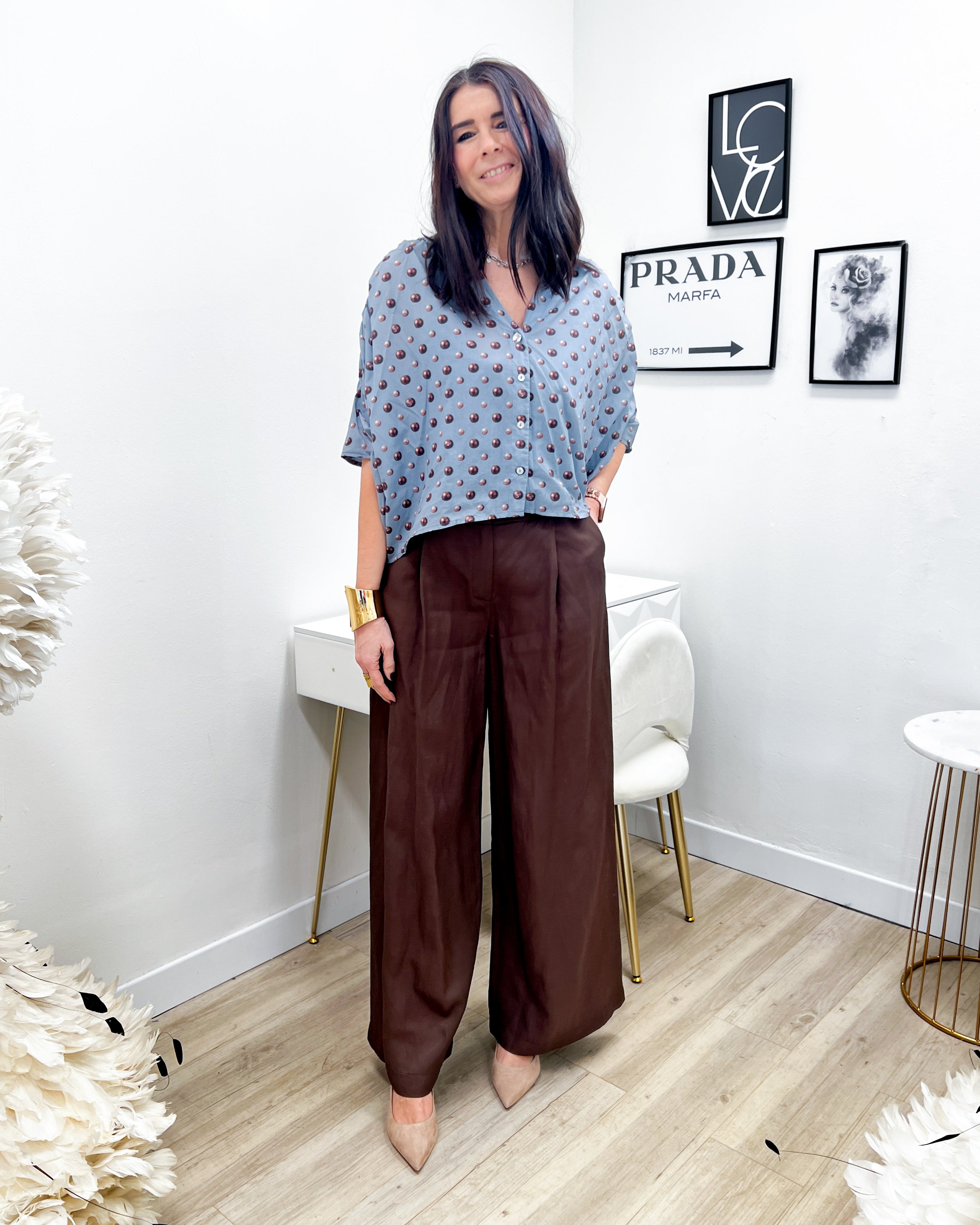 PANTALONI PALAZZO MORO