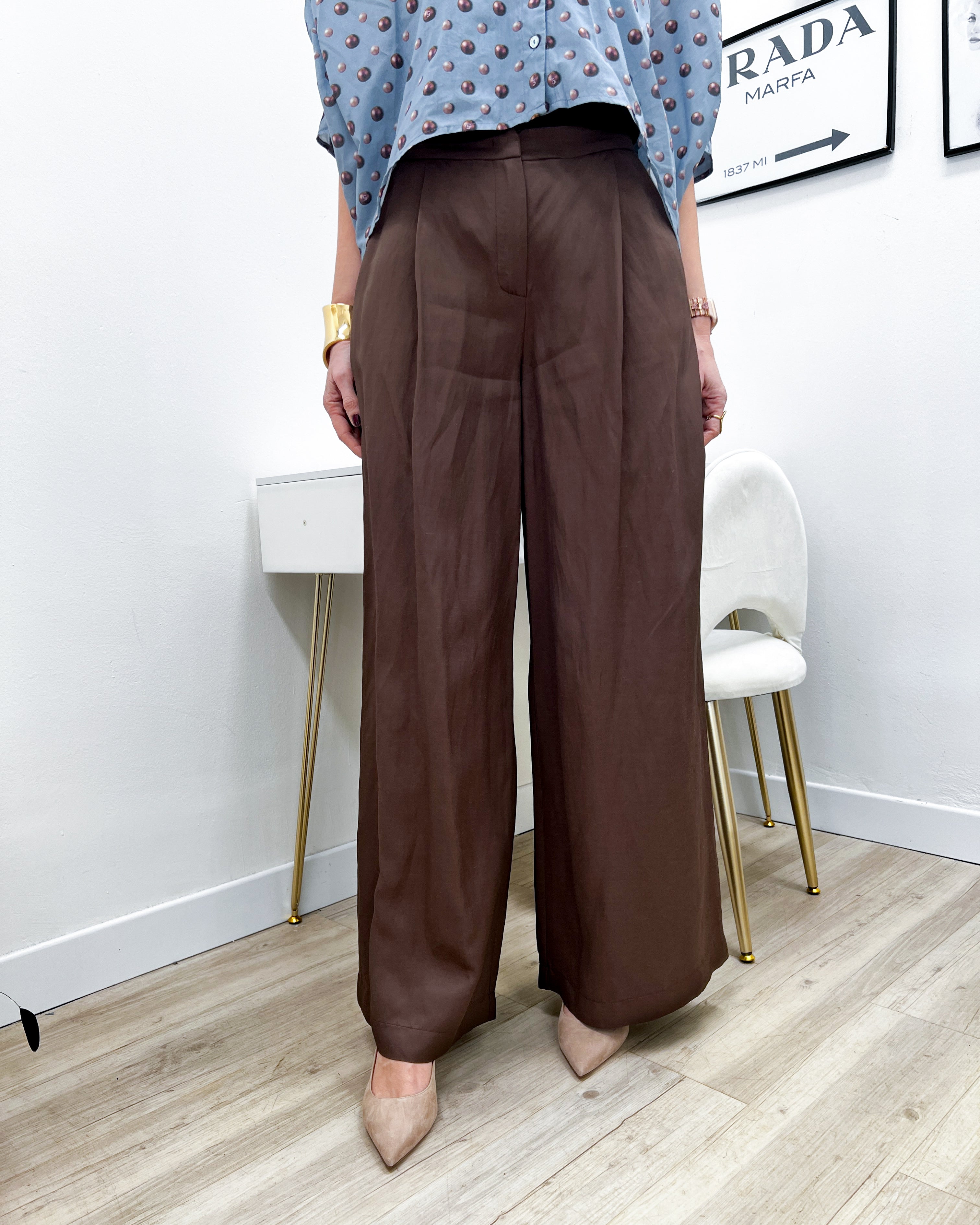 PANTALONI PALAZZO MORO