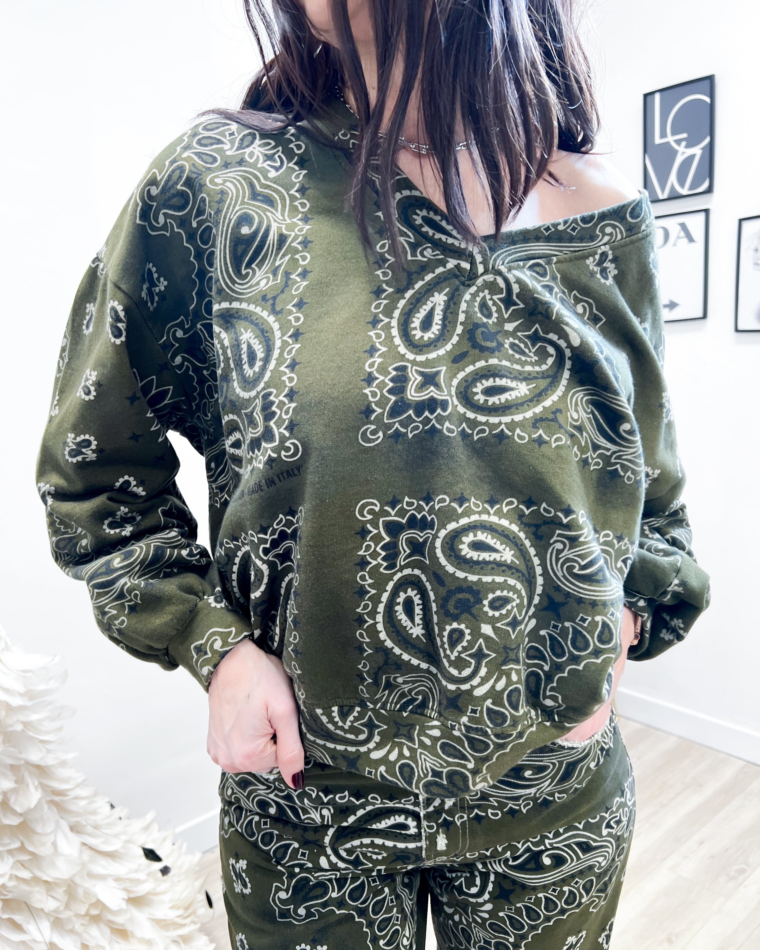 FELPA BANDANA SCOLLO A V ARMY