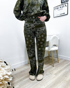 PANTALONI DENIM BANDANA ARMY