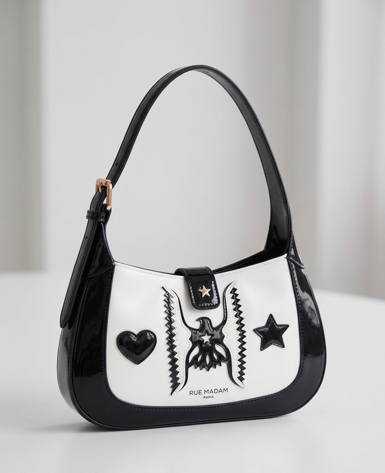 EL PASO H BAG BLACK WHITE