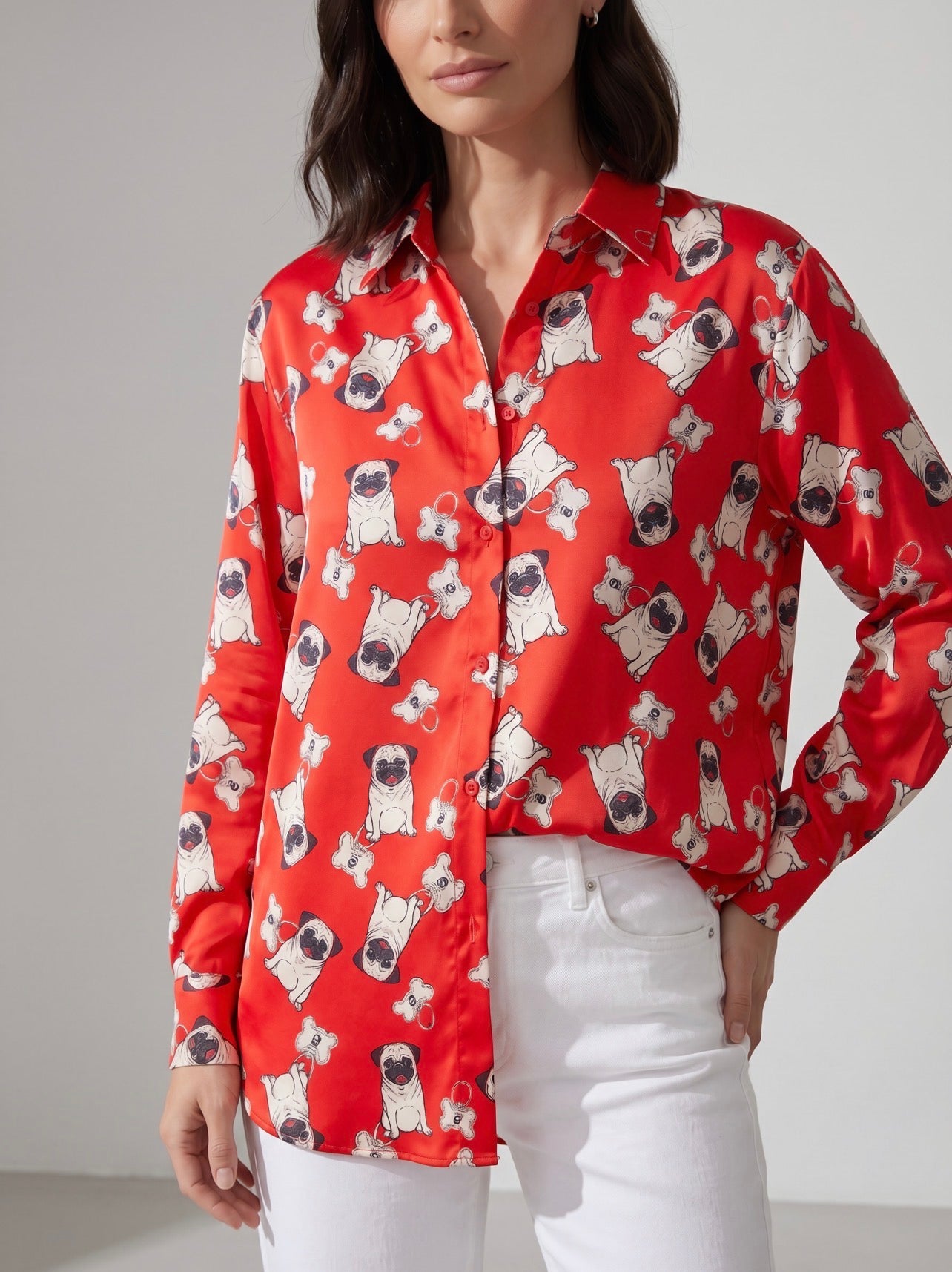 CAMICIA PACHA DOG CORALLO