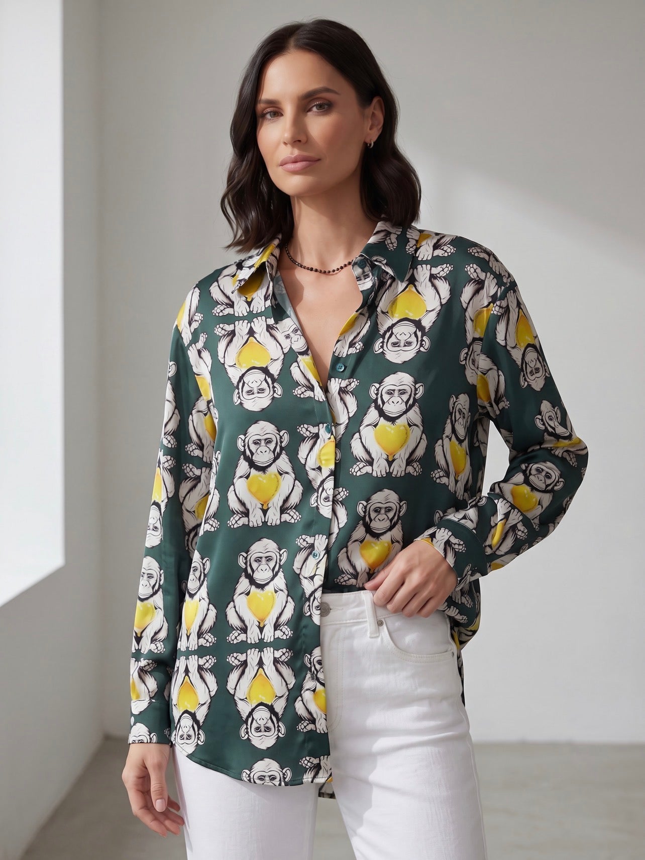 CAMICIA PACHA MONKEY GREEN