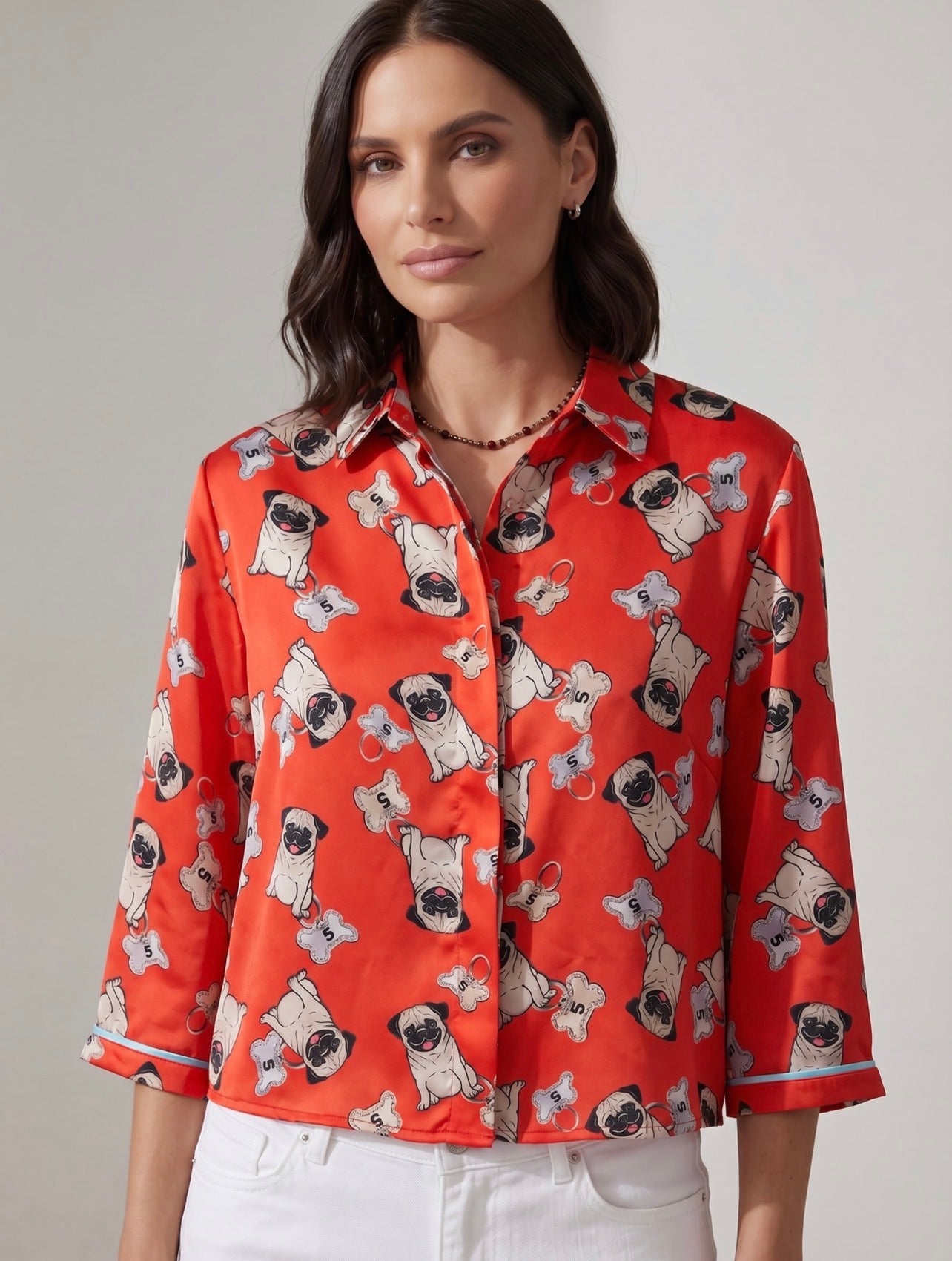 CAMICIA SPOON DOG CORALLO