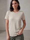 T-SHIRT SABBIA GIROCOLLO