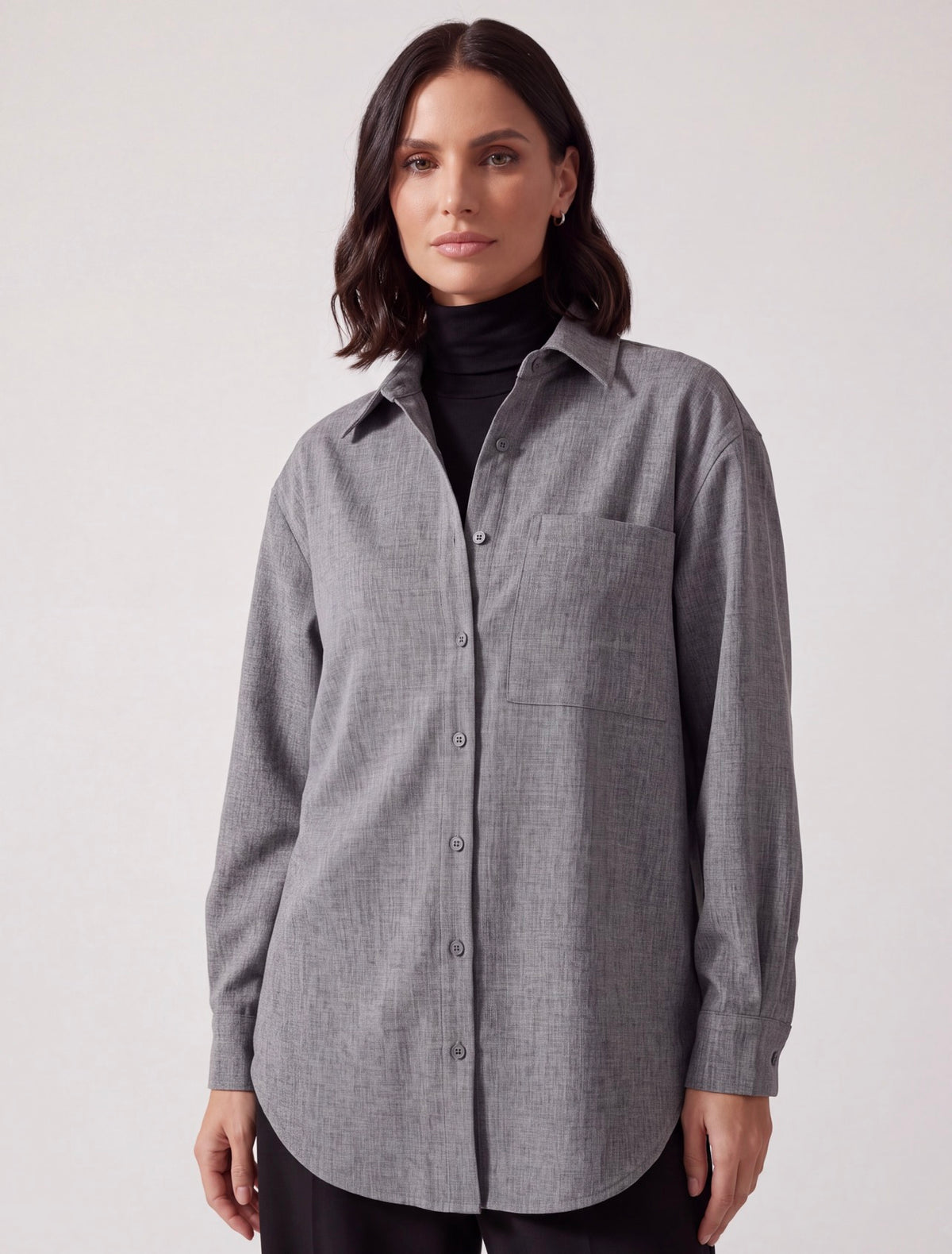 CAMICIA OVER GRIGIA