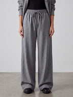 PANTALONI PALAZZO GRIGI CON COULISSE