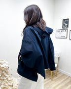 MANTELLA CON ZIP  BLU