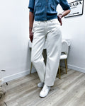 JEANS BARREL WHITE