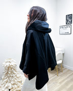 MANTELLA CON ZIP  NERA