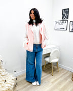 GILET OVER ROSA