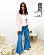 GILET OVER ROSA